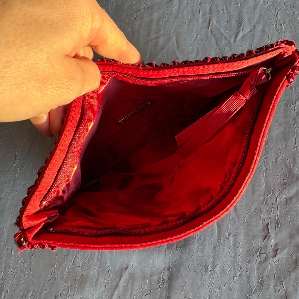 Banana Republic Ruby Red Jewel Clutch - Picture 6 of 10